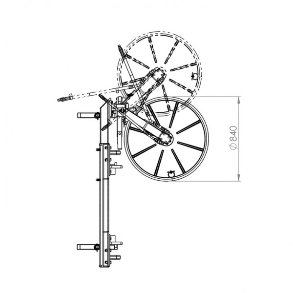 Hydraulischer Zaunmäher für den Frontanbau, Euro  0625 9285