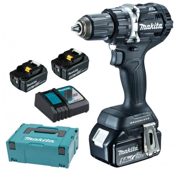 Makita Bohrschrauber DDF484TB3J  2x 5Ah + 1x 3Ah Akku + Ladegerät