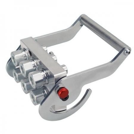 Multikupplung Hydraulikkupplung 6fach mit Hebel, Festteil