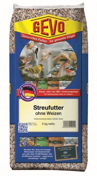 GEVO Streufutter ohne Weizen 5 kg 1022 8687