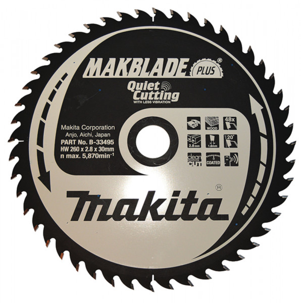 Makita B-33495 MAKBLADE+ Sgeb. 260x30x4 8255 0621