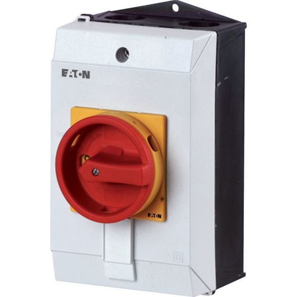 EATON T0-2-1/I1/SVB - Hauptschalter | T0, 20 A, Aufbau | 2 Baueinheiten | 3-polig | NOT-AUS  0223 8765