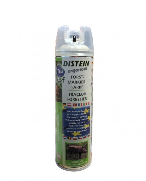 Distein Signierspray Markierspray Forstmarkierfarbe Ergonom weiß   0321 3826