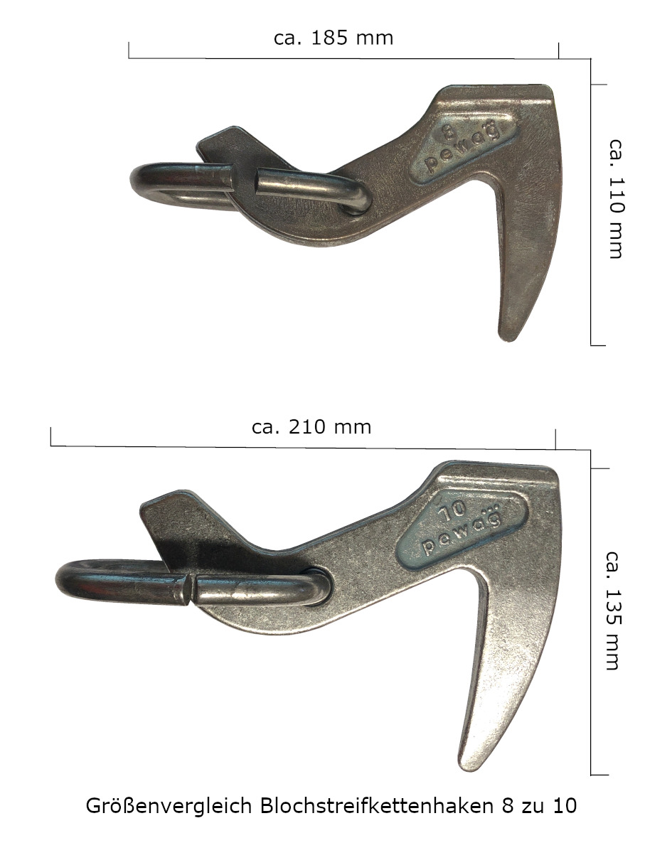 Pewag Seilgleiter Seilgleithaken für Kunststoffseile GBGK-V 7-8 Güte 10, 0322 8426