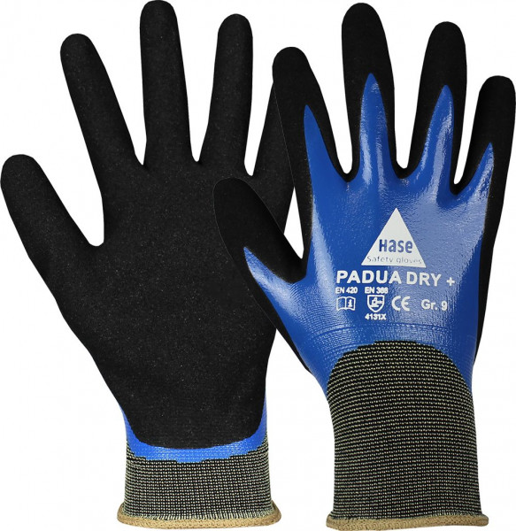 PADUA DRY+ Sicherheitshandschuhe Nylon/Nitril Gr10    1019 2185