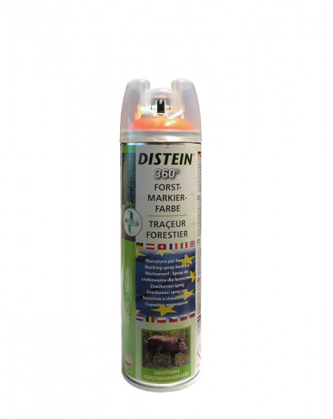 Distein Signierspray Markierspray Forstmarkierfarbe Ergonom 360° neonorange  0321 2032