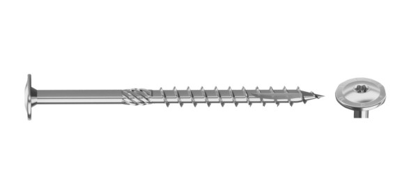 50 Stk. 8 x 300 JD Plus Konstruktionsschrauben für den Holzbau, Tellerkopf I-Stern galv. verz 1124 5524