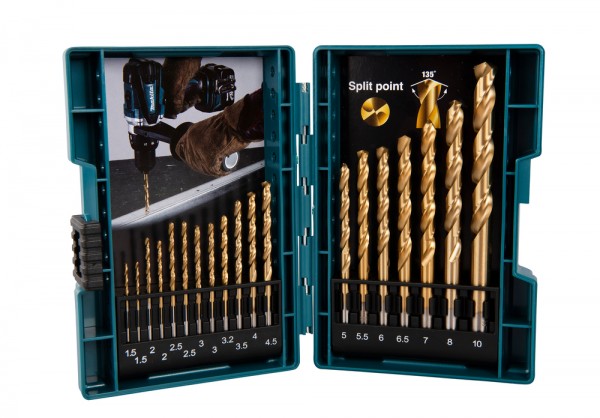 Makita B-67795 HSS TiN Metallbohrer-Set Ø 1,5 - 10mm 0423 8817