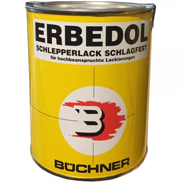 Schlepperlack Krone-rot = RAL 3000 Büchner Erbedol Lack Kunstharzlack Farbe 750ml 0522 4663