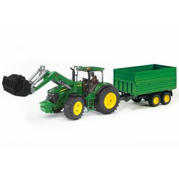 BRUDER 03055 John Deere 7930 mit Frontlader und Anhänger