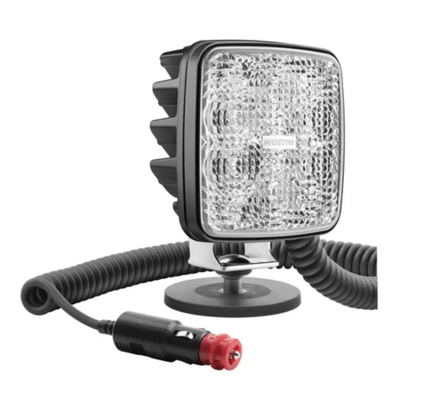 LED-Arbeitsleuchte mit Schalter, R23, 22 W, 1600 lm, quadratisch, 12-24 V,  105x105x50 mm, breiter Flutlichtstrahler 1223 5906