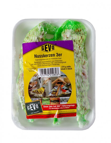 GEVO Nusskerzen 3er Pack 1022 8693