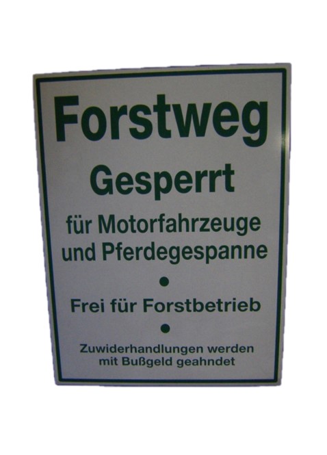 Forstweg Schild Verbotsschild 919 1652