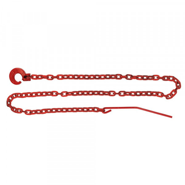 Würgekette Rot 2,5m  8mm Chokerkette Rückekette Forstkette Schleifkette  0421 1490