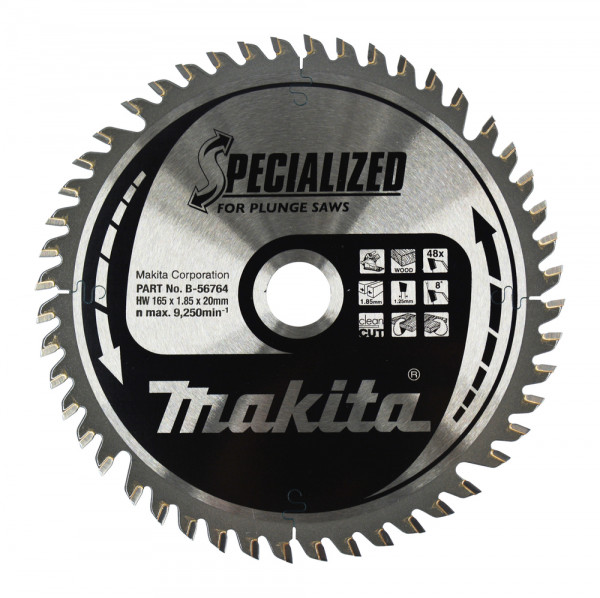 Makita B-56764 SPECIALIZED Kreissägeblatt 165x20x 8243 0621