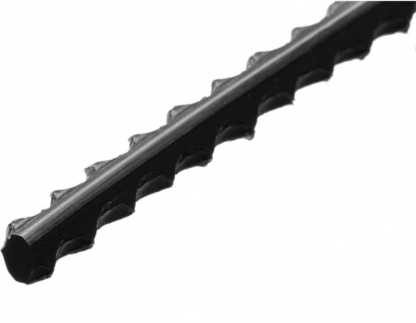 Nylonfaden  3.5mm 0.26m viereckig schwarz   0722 7004