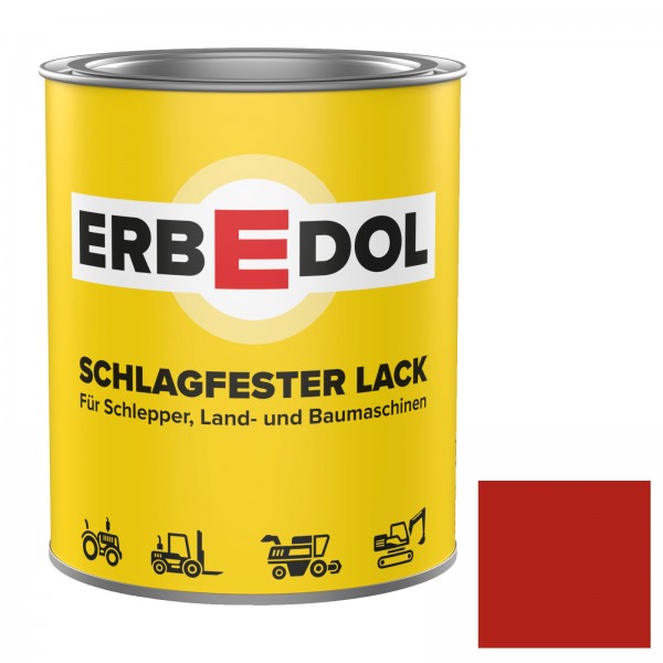 KVERNELAND ROT SL3340 Büchner Erbedol Lack Kunstharzlack Farbe 750ml 0225 4665