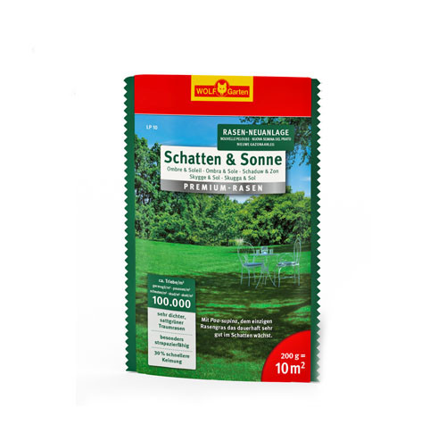 Wolf-Garten Premium-Rasen Schatten&Sonne 10qm   0521 5032