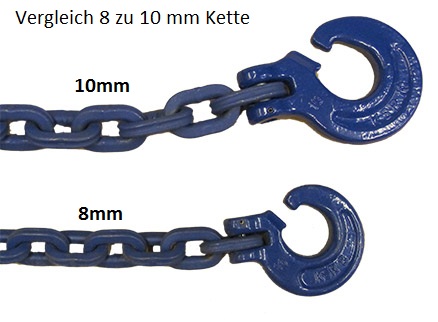 Forstkette Nordforest Pewag rund G8 10mm L. 3m Verkürzung Rückekette  Chokerkette