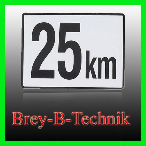 Geschwindigkeitstafel Blech 25 km/h 1122 1725