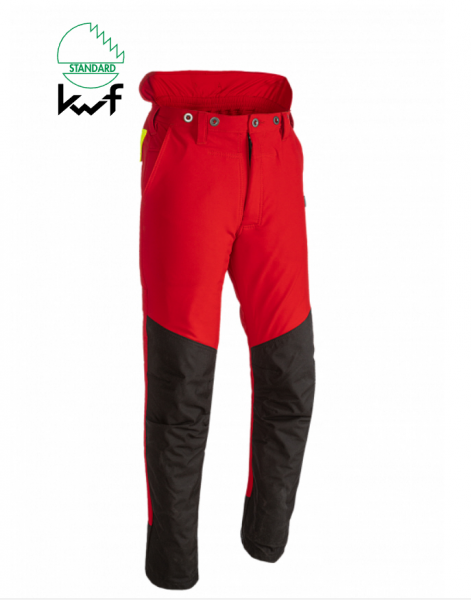 SIP Schnittschutz-Bundhose Flex, Farbe red-hv yellow. Größe 3XL   12209 5743