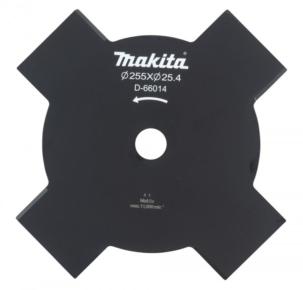 Makita D-66014 4-Zahn-Schlagmesser Gras, Dickichtmesser 255mm x 25,4mm  0922 8669
