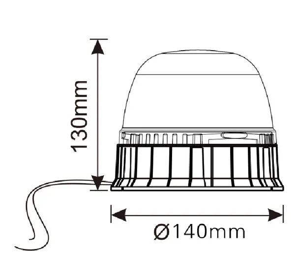 Rundumleuchte, LED, schraubbar, EMV 0922 6496