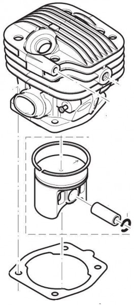 Makita / Dolmar Ersatz - Zylinder und Kolben 181130217